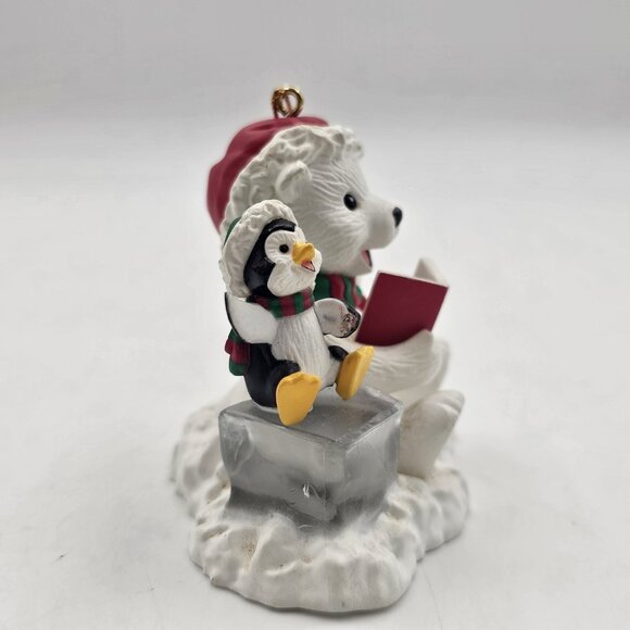 Rennoc A Christmas Charmers Lets Sing A Cheery Chorus Bear Ornament 1st Ed 1991 - Picture 2 of 7